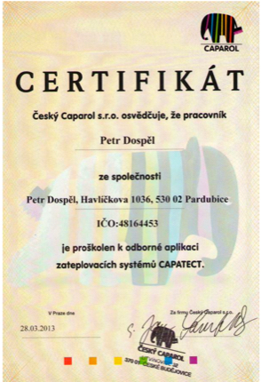 certifikát