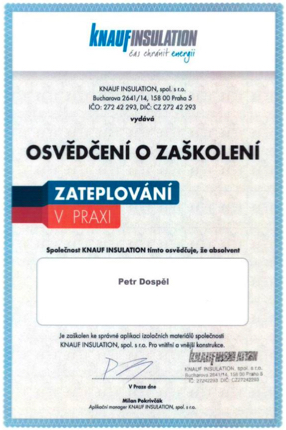 certifikát